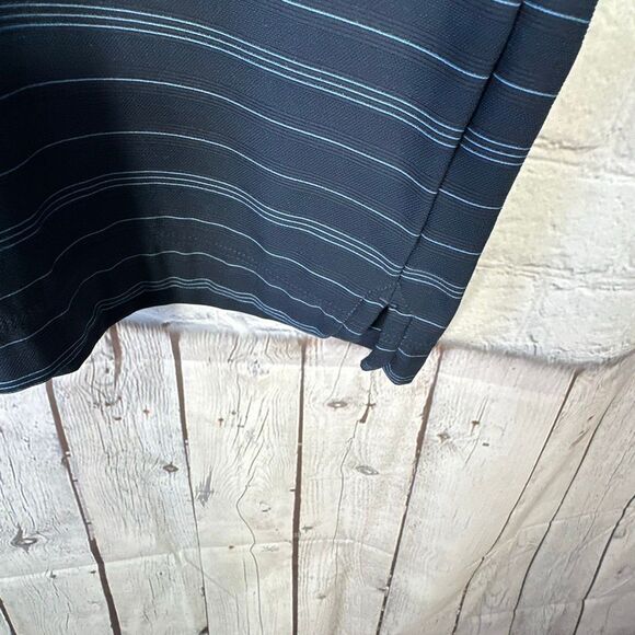 Nike Golf Polo shirt Mens Medium Blue Striped Pinehurst Golf Logo FitDry - Picture 5 of 10